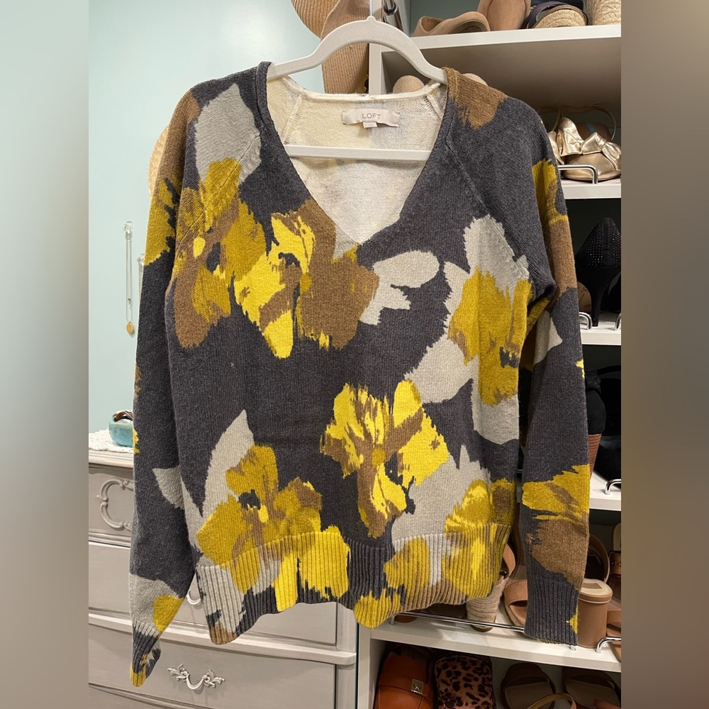 Loft v neck sweater, NWOT
